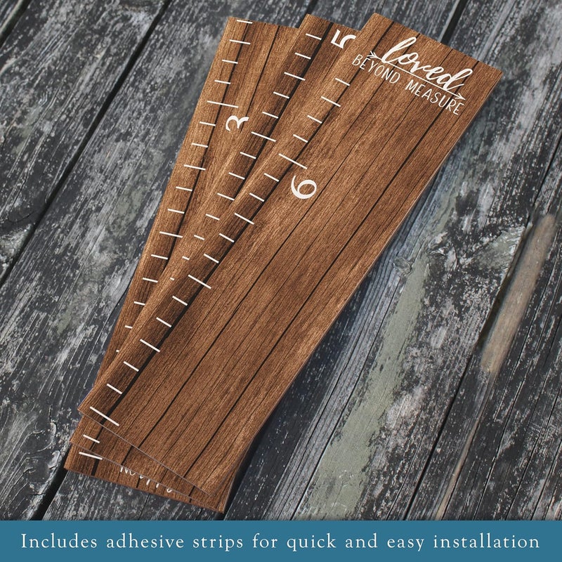 Back40Life Farmhouse Style Wooden Kids Growth Chart Ruler for Boys and Girls (Rustic Brown - NTT) - Image 2